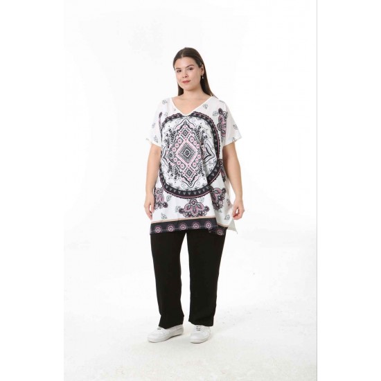 221564 TOPTAN DESENLİ BLUZ