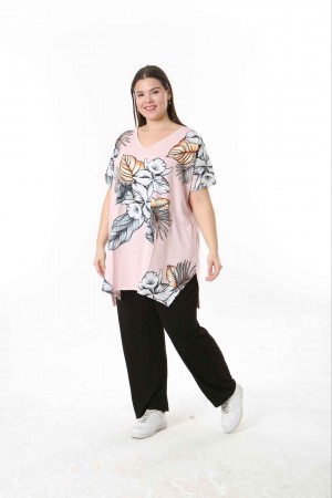 221565 TOPTAN DESENLİ BLUZ