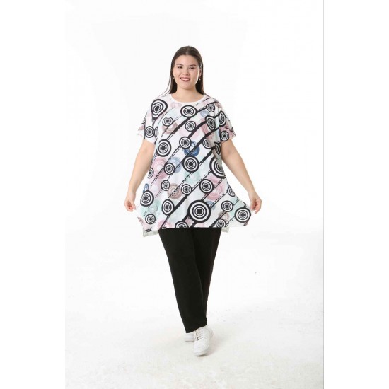 221566 TOPTAN DESENLİ BLUZ