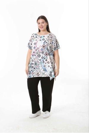 221568 TOPTAN DESENLİ BLUZ