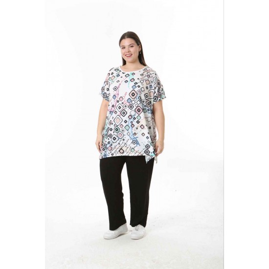 221568 TOPTAN DESENLİ BLUZ