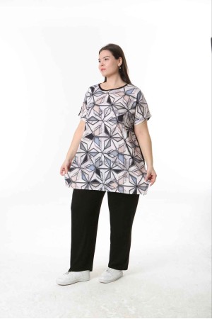 221569 TOPTAN DESENLİ BLUZ