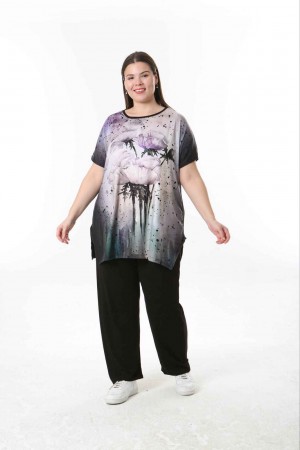 221570 TOPTAN DESENLİ BLUZ