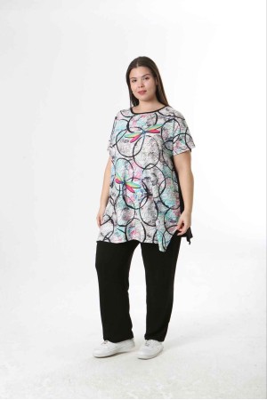 221573 TOPTAN DESENLİ BLUZ