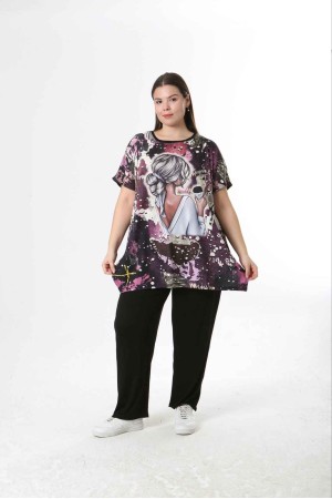 221580 TOPTAN DESENLİ BLUZ