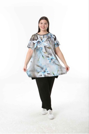 221582 TOPTAN DESENLİ BLUZ