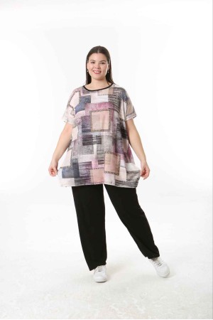 221589 TOPTAN DESENLİ BLUZ