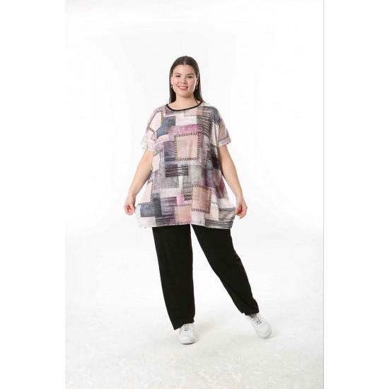 221589 patterned BLOUSE