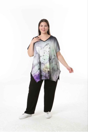 221595 TOPTAN DESENLİ BLUZ