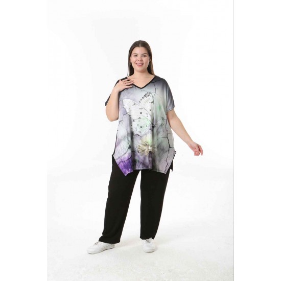 221595 TOPTAN DESENLİ BLUZ