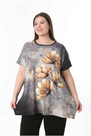 221603 TOPTAN DESENLİ BLUZ