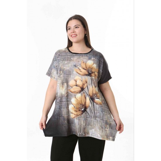 221603 TOPTAN DESENLİ BLUZ