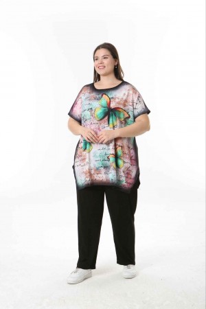 221604 TOPTAN DESENLİ BLUZ