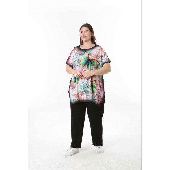 221604 TOPTAN DESENLİ BLUZ