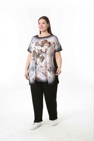 221605 TOPTAN DESENLİ BLUZ