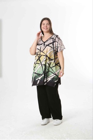 221607 TOPTAN DESENLİ BLUZ