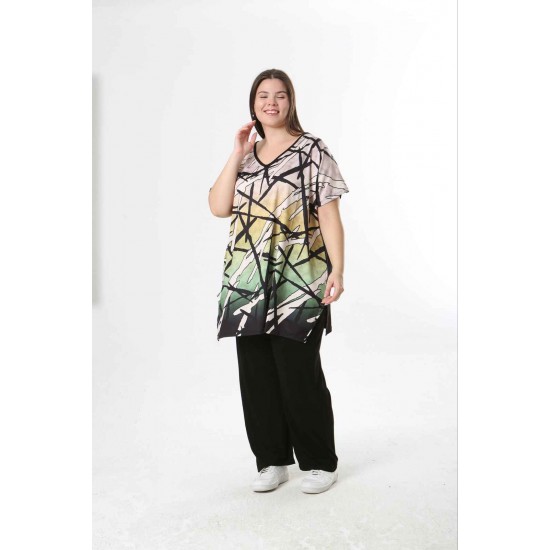 221607 TOPTAN DESENLİ BLUZ