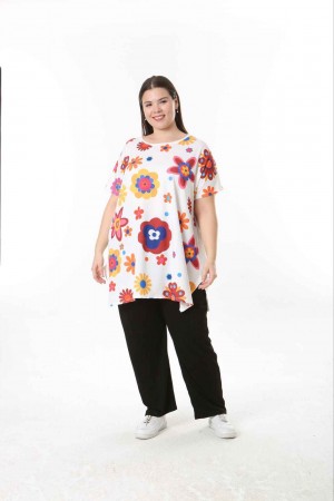 221611 TOPTAN DESENLİ BLUZ