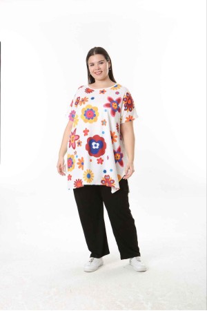 221611 TOPTAN DESENLİ BLUZ