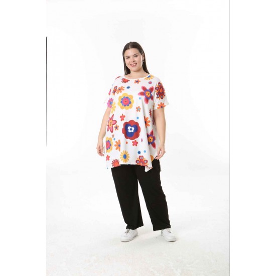 221611 TOPTAN DESENLİ BLUZ