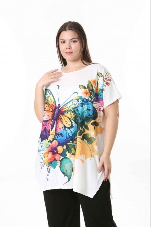 221612 TOPTAN DESENLİ BLUZ