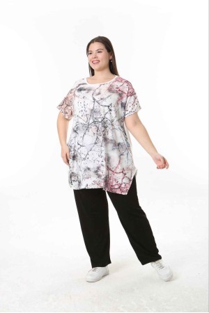 221618 TOPTAN DESENLİ BLUZ