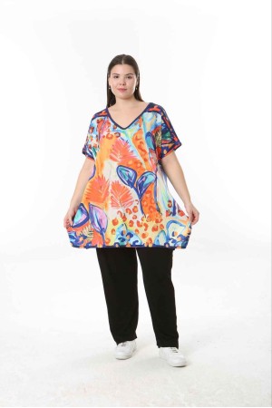 221619 TOPTAN DESENLİ BLUZ