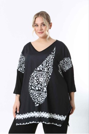 221628 TOPTAN DESENLİ BLUZ