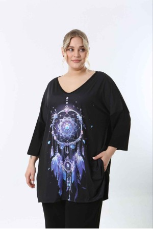 221632 TOPTAN DESENLİ BLUZ