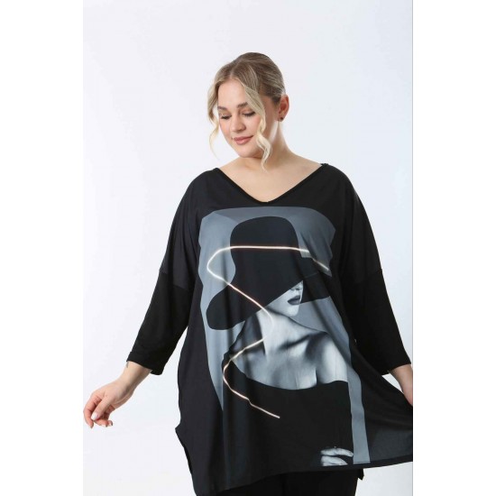 221636 TOPTAN DESENLİ BLUZ