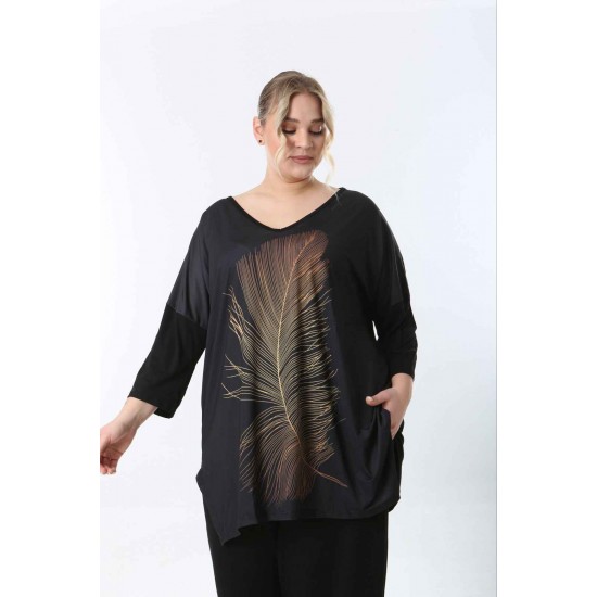 221637 TOPTAN DESENLİ BLUZ