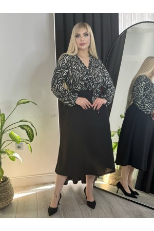 221642 TOPTAN SİYAH ELBİSE