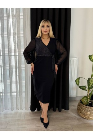 221643 TOPTAN SİYAH ELBİSE