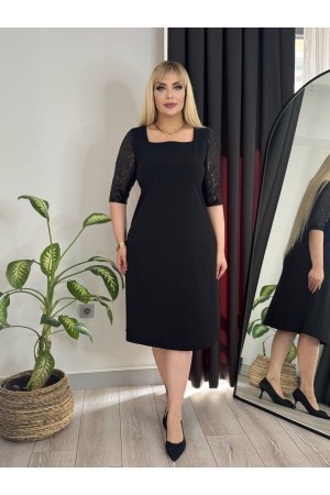 221644 TOPTAN SİYAH ELBİSE