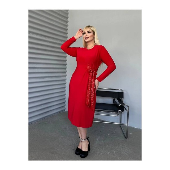 221655 red DRESS