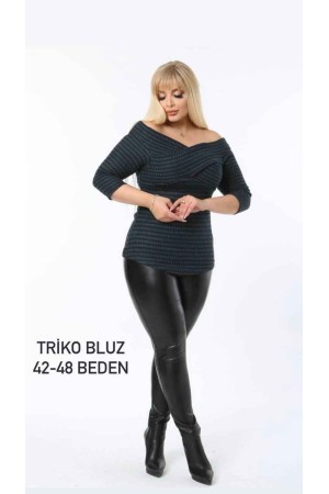 221658 TOPTAN ÇİZGİLİ BLUZ