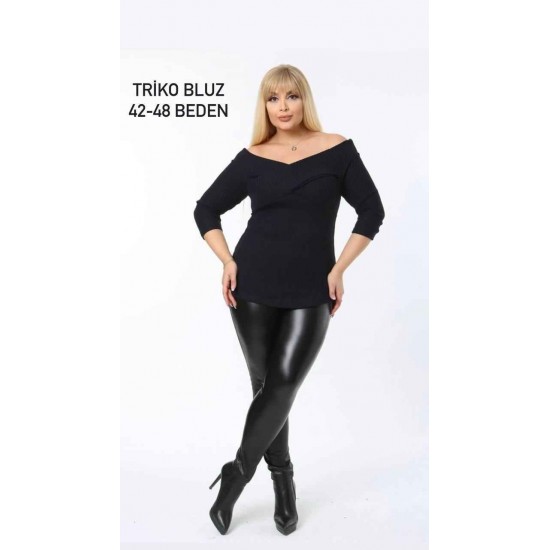 221659 TOPTAN SİYAH BLUZ