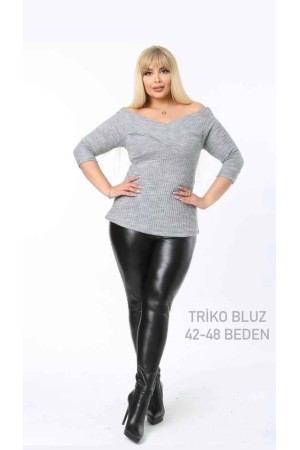 221660 TOPTAN GRİ BLUZ