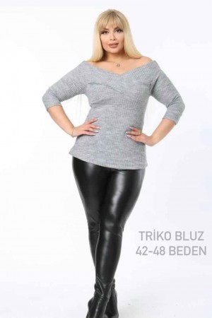 221660 TOPTAN GRİ BLUZ