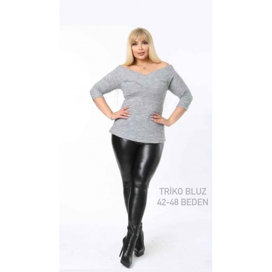 221660 TOPTAN GRİ BLUZ
