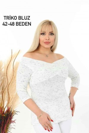 221661 TOPTAN BEYAZ BLUZ