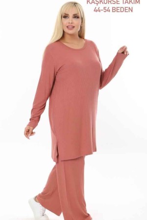 221665 TOPTAN GÜL KURUSU PANTOLON TAKIM