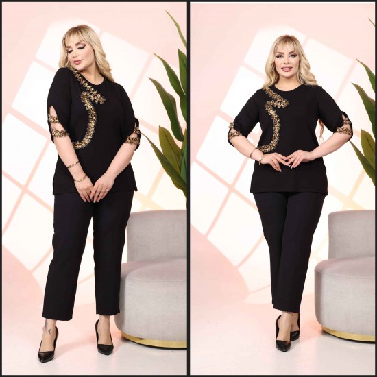 221675 TOPTAN SİYAH BLUZ