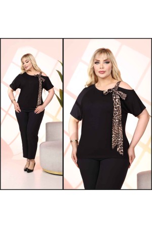 221682 TOPTAN SİYAH BLUZ