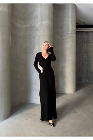 221697 TOPTAN SİYAH ELBİSE