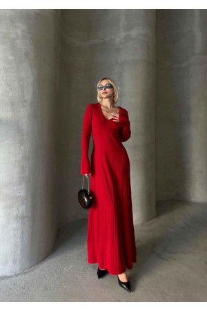 221699 TOPTAN KIRMIZI ELBİSE