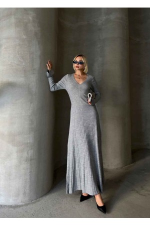 221701 TOPTAN GRİ ELBİSE