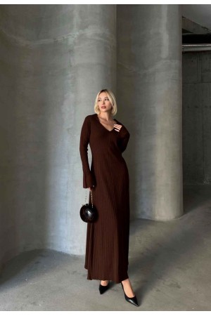 221702 TOPTAN KAHVE ELBİSE