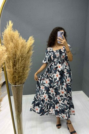 221727 patterned DRESS