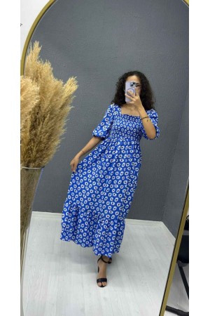 221733 TOPTAN DESENLİ ELBİSE